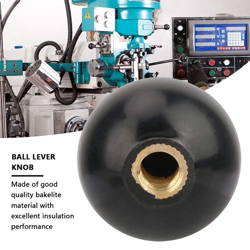 Yanmis Ball Lever Knob, 5 Pieces M10 x 35 Black