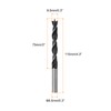 HARFINGTON 5pcs Brad Point Drill Bits 8.5mm(21/64") Dia Straight Steel
