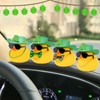 wonuu Rubber Duck Car Ornaments St. Patrick's Day Decorations Cool