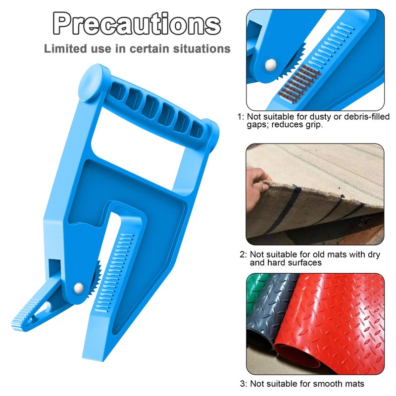 Pair of Mat Movers Tool - Mat Grippers - Heavy