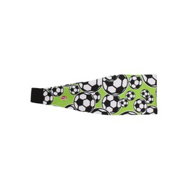 MadSportsStuff Crazy Soccer Headband with Soccer Balls (Neon Green/Black, One Size)