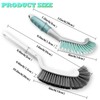 2Pcs Cleaning Brushes, Multi-Purpose Right Angle Brush Scrubbing Kitchen Bathroom
