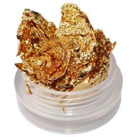 12 jars of nail art gold foil - wafer-thin like gold leaf