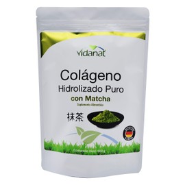 Colágeno Hidrolizado Puro con Matcha 300g. Vidanat