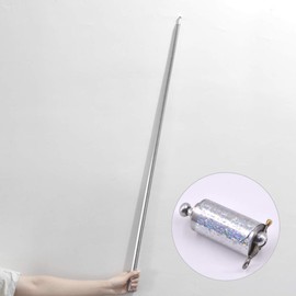 Doowops [Magic Goods] Appearing Cane Metal Gun Stick Telescopic Magic Stick Stage Magic Tool Magic Tool (43.3 inches (110 cm), Silver)