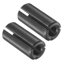 CoCud Router Collet Driver Adapter 12.7mm to 6mm 1/2" Outer Diameter Lathe C N C Milling Machine Bit Shank Engraving Machine - (Application: For Wood and Metal Milling Machines) Set of 2
