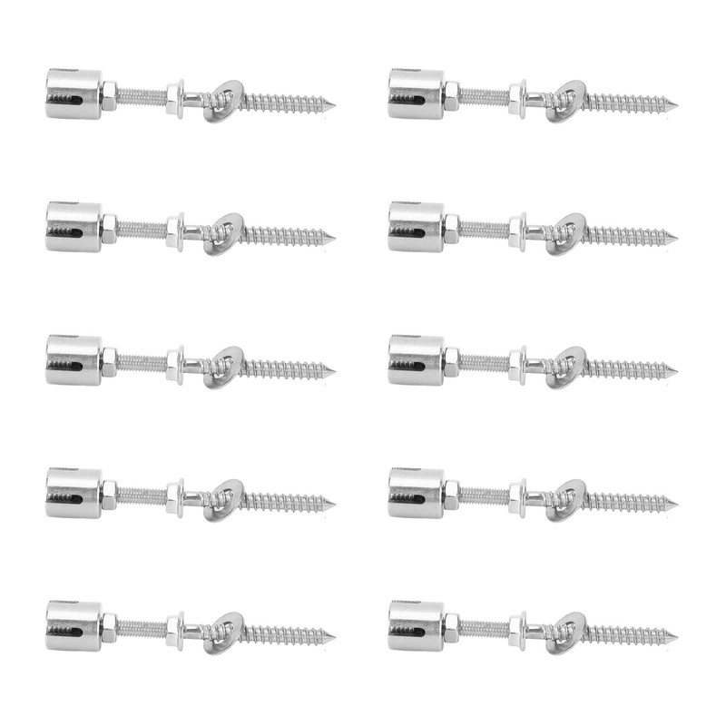 10Pcs Cross Cable Clamps 316 Stainless Steel Corrosion Resistant Cross