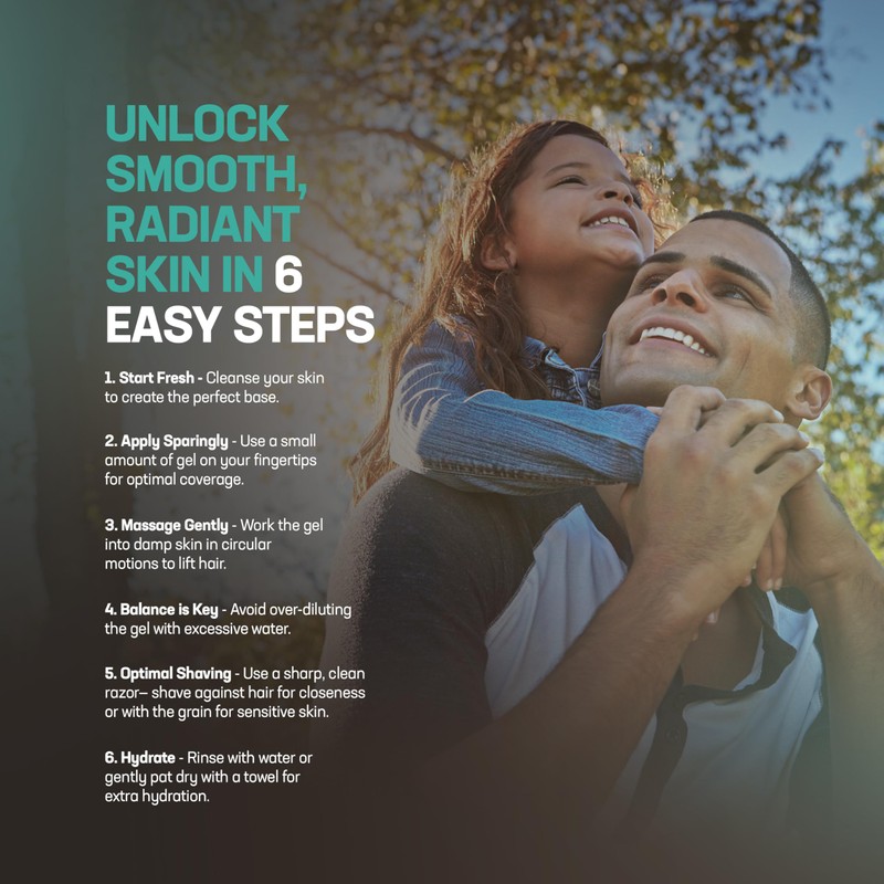 Uplift Provisions Clear Shaving Gel for Men & Women -