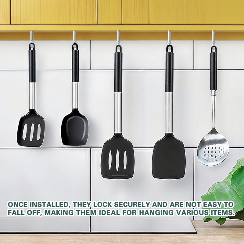 Ticway 85 Pieces Galvanized Spiral Hooks Set - 5 Sizes