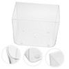 NOLITOY 2pcs Transparent Small Fish Tank for Desk Bookshelf Multi