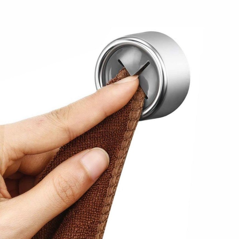 KAEZDD Round Adhesive Push Towel Hooks for Kitchen, Hand and