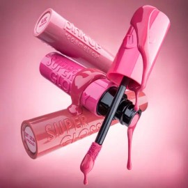 Lip Gloss Super Glossy Pink Up - Kit 3 Piezas