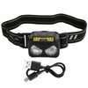 Brighter Headlight XPG+COB USB Human Induction Charging Outdoor Waterproof Hiking