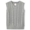 Gymboree Boys and Toddler V-Neck Cable Knit Sweater Vest, Heather