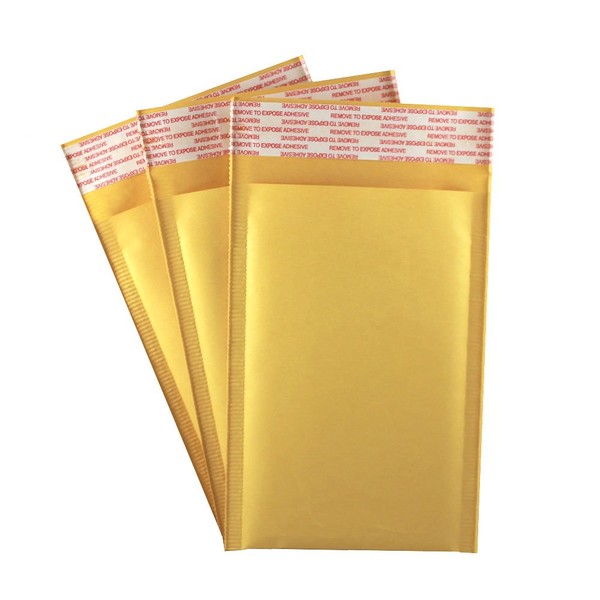 4" X 7" #000 Kraft Bubble Mailers Padded Shipping Envelopes 4X7 Self Seal Mailing Packaging 50 Pack