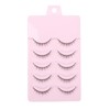 5Pcs Black False Eyelashes 8mm Short Fake Mink Lashes Enlarge