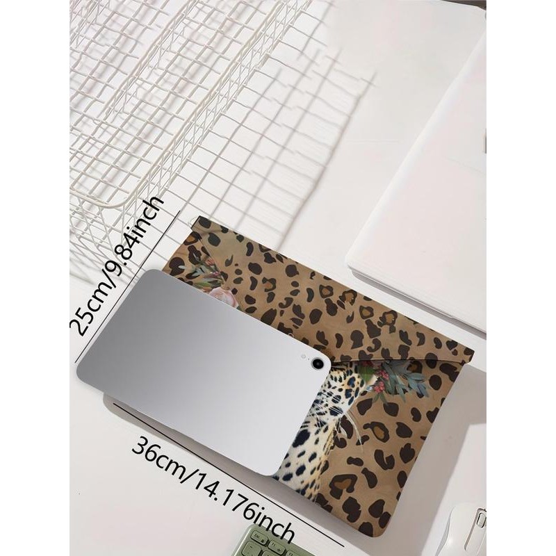 Tiger Pattern Laptop Bag, Soft Laptop Storage Bag, Portable Tablet