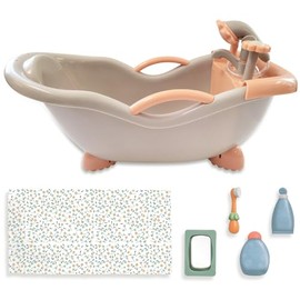 JC Toys - Para Mantener el Tiempo de Juego Juego de baño de Trabajo Real para muñecas de hasta 16 Pulgadas | Ducha y Grifo Realmente Trabajo | Accesorios de Juego | A Partir de 2 años | Colores de