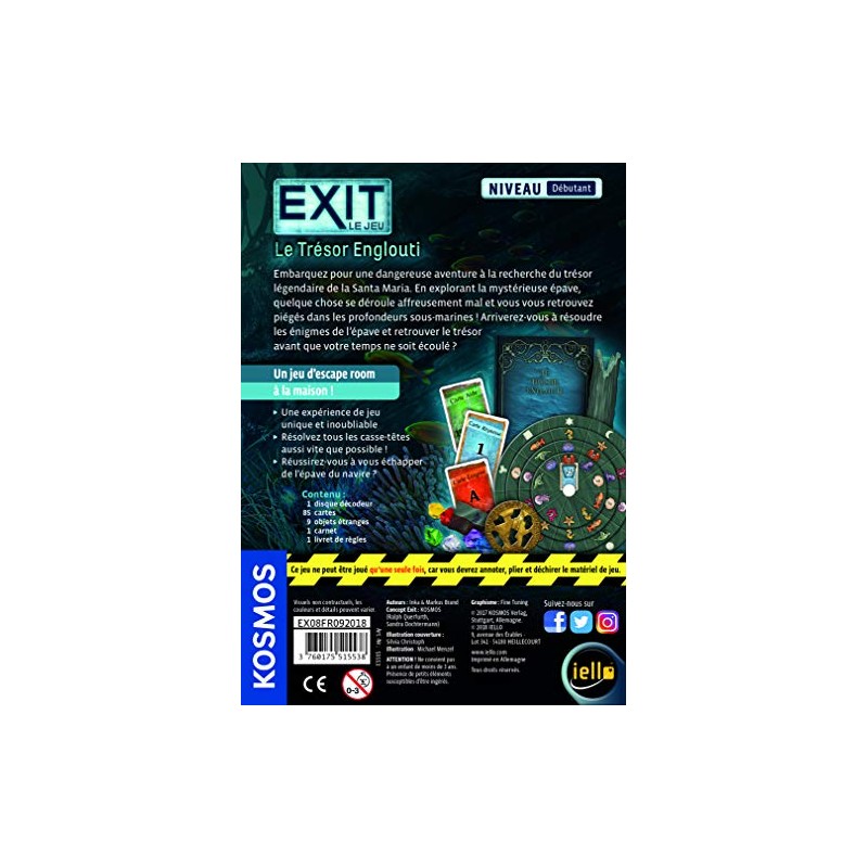 iello 51553 Exit: The Englouti Treasure