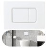 Dual Flush Rectangle Push Button Plate Compatible with TOTO YT920#WH