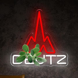 Garage Truck Tractor Vehicle Neon Light, Vintage Dimmable LED Tractor Diesel Engine Neon Sign, Auto Repair Shop Farm Bar Neon Light Father Men Christmas Holiday Gifts(11.8 * 11.8in)