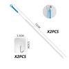 2 Pack Long Cleaning Brushes with 2 Piece Hooks, Drain
