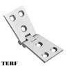 TERF® Heavy Duty Polished Chrome Counter Flap Hinges 100mm X