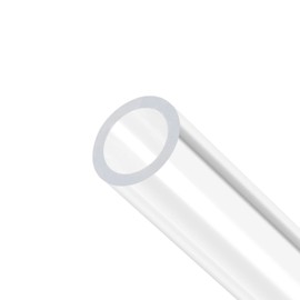 Rebower Clear Acrylic Tube Hard Round Tube Aquarium Craft Light Tube 12mm x 16mm 305mm