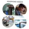 KOMBIUDA Adjustable Metal Headphone Rack Punch Under Desk Hook for