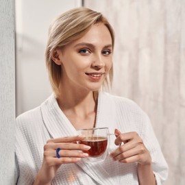 iplusmile 5 Pack Spiky Sensory Finger Rings, Acupressure Finger Massage Rings Set Silent Stress Reducer Toy for Teens, Adults