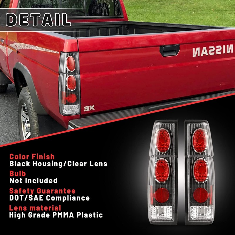 AUTOWIKI Tail Lights LED For Nissan 1986-1994 Hardbody D21 SE