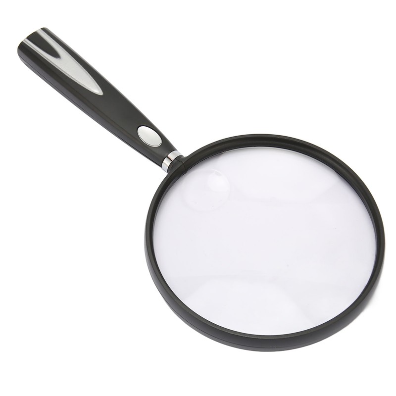 Handheld Magnifying Glass 2X 4X Handheld Reading Magnifier Skid Resistance