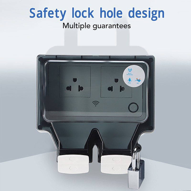 Outdoor Outlet WIFI IP66 Waterproof Socket With Timer for Patio