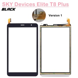 For Sky Devices 8" Touch Screen Digitizer Glass Replacement For Sky Devices Elite T8 / T8 Plus - Only Touch Screen, Elite T8 Plus / Black
