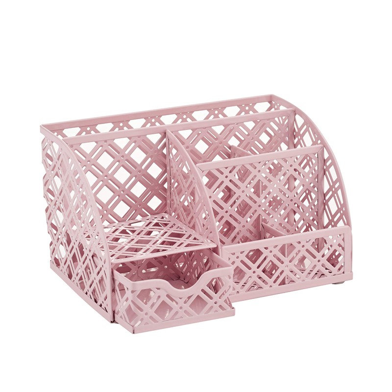 Exerz Desk Organiser, Desk Tidy, Pen Holder, Multifunctional, Metal, Drawer,