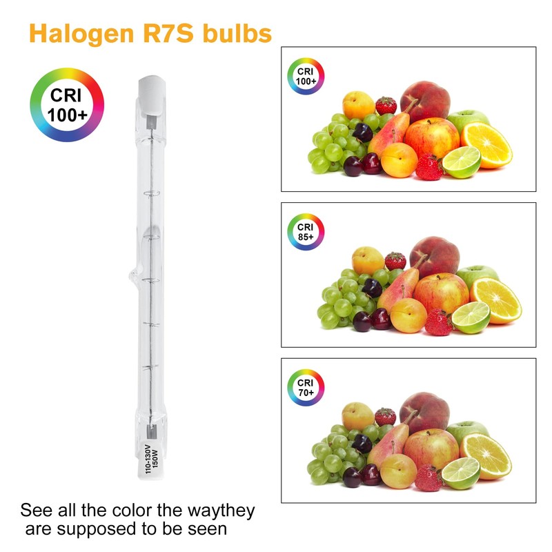 5 Pack 150W Halogen Light Bulbs 4.65 Inch(118mm) J Type