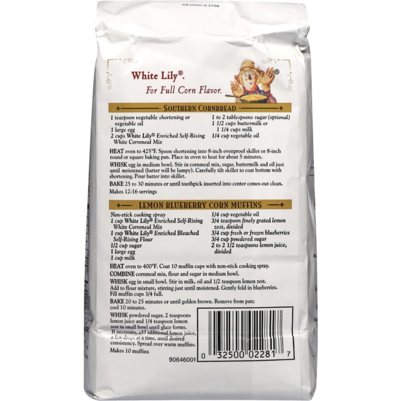 White Lily Enriched White Cornmeal Mix - 2 lb. -
