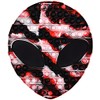 Jumbo Black White And Red Alien Head Bubble Popper Toy