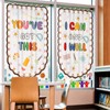 Irenare 8 Pcs 36x24'' Pastel Classroom Curtains for Windows School