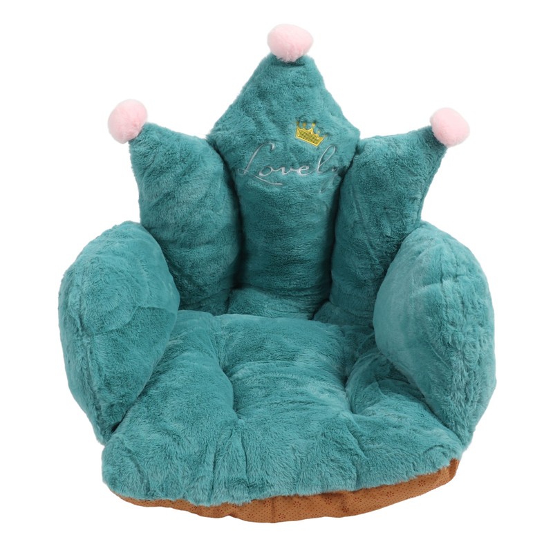 Office Chair Cushion Semi Enclosed Crown Shape Polyester Fiber Seat