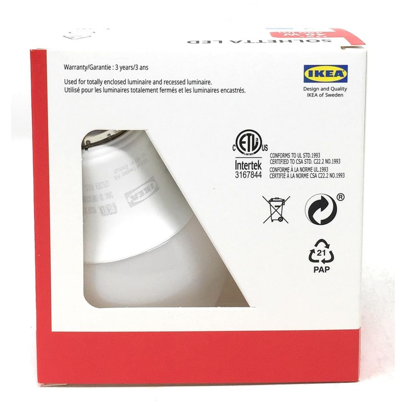 IKEA RYET Bulb, 2 Count (Pack of 1), White