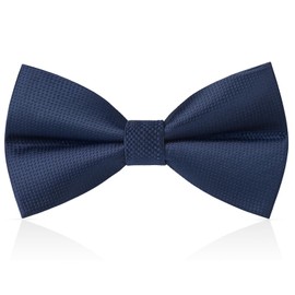 HISDERN Bow Ties for Men Pre-Tied Navy Blue Mens Bow Ties Adjustable Formal Bowtie Wedding Party