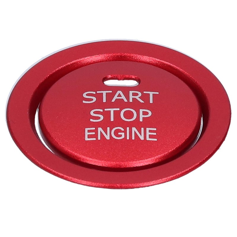 Fydun Engine Start Ring Stickers, 2 Pcs Aluminum Alloy Engine