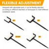 Gutter Support Brackets | Rain Gutter Stabilizing Stake - Adjustable