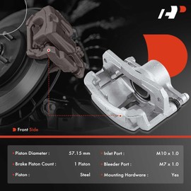 A-Premium Disc Brake Calipers Assembly with Bracket Compatible with Toyota Camry 1997 1998 1999 2000 2.2L only - Front Driver and Passenger Side, 2-PC Set