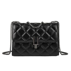 Bolsa Cross body Mujer, Bolso Cruzado para Mujer Pequeña, Bolsa de Mano de Piel con Cadena Metálica, Bolsas Hombro, Bandolera de Dama/Fiesta/Noche/Celular Elegante, Regalo para Mujer