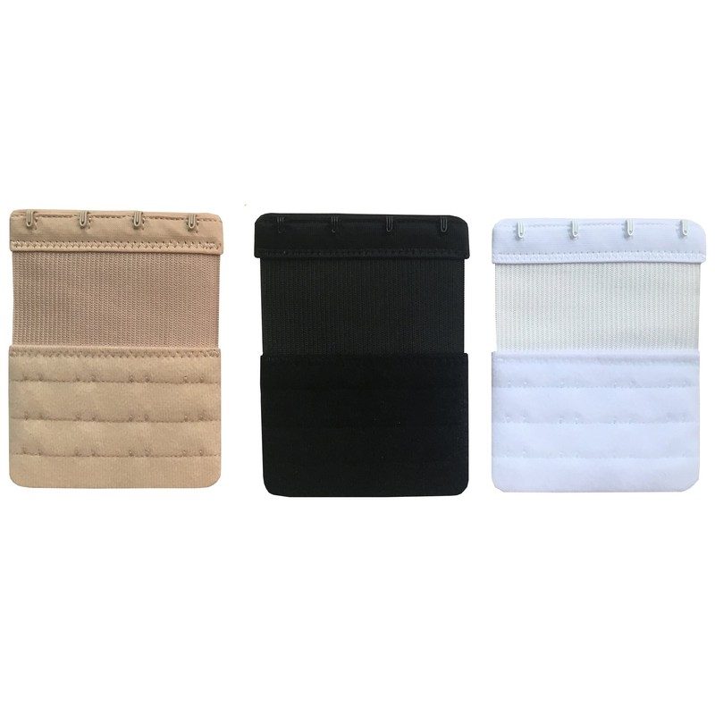 Chanie Women Pack of 3 Soft Comfortable 4 Hooks Bra