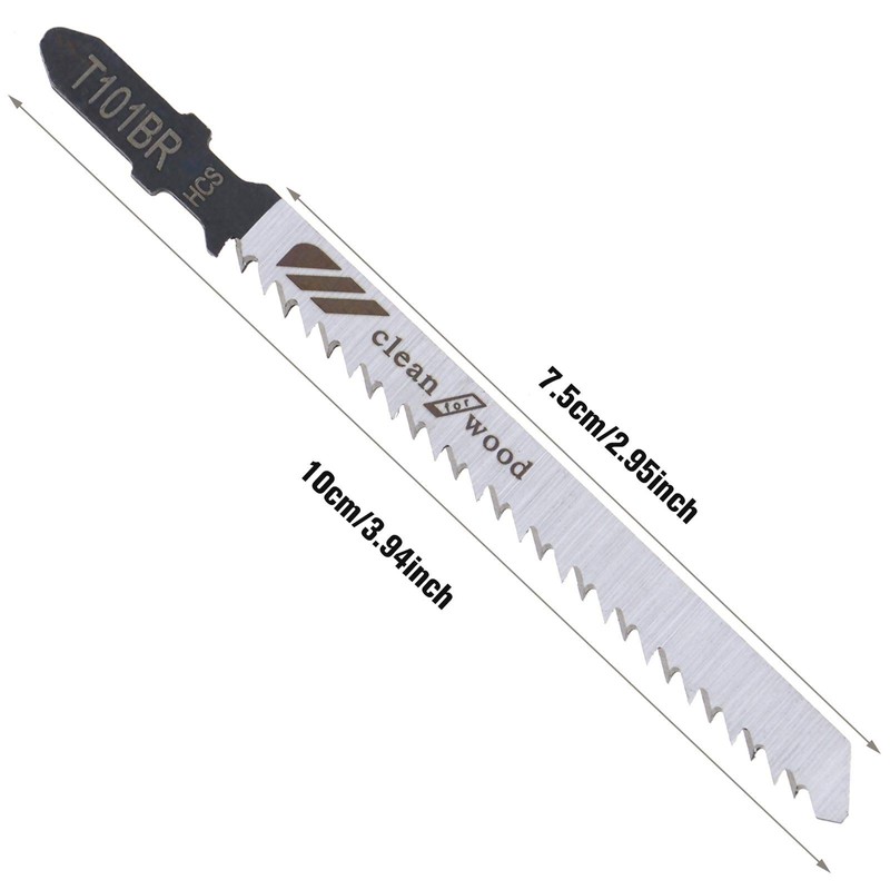 OTOTEC 5pcs T101BR 100mm Jigsaw Blades HCS For wood Laminated