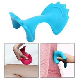 Milageto Neck and Back Massager Pillow Neck Relaxer Easy to Use Lightweight Cervical Massager Cervical Pillow for Gym Household Office, Blue