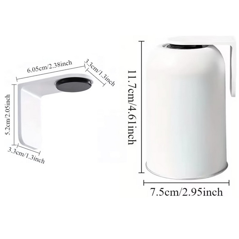 Magnetic Mouthwash Cup for Tooth Brushing – Wall-Mounted Stainless Steel